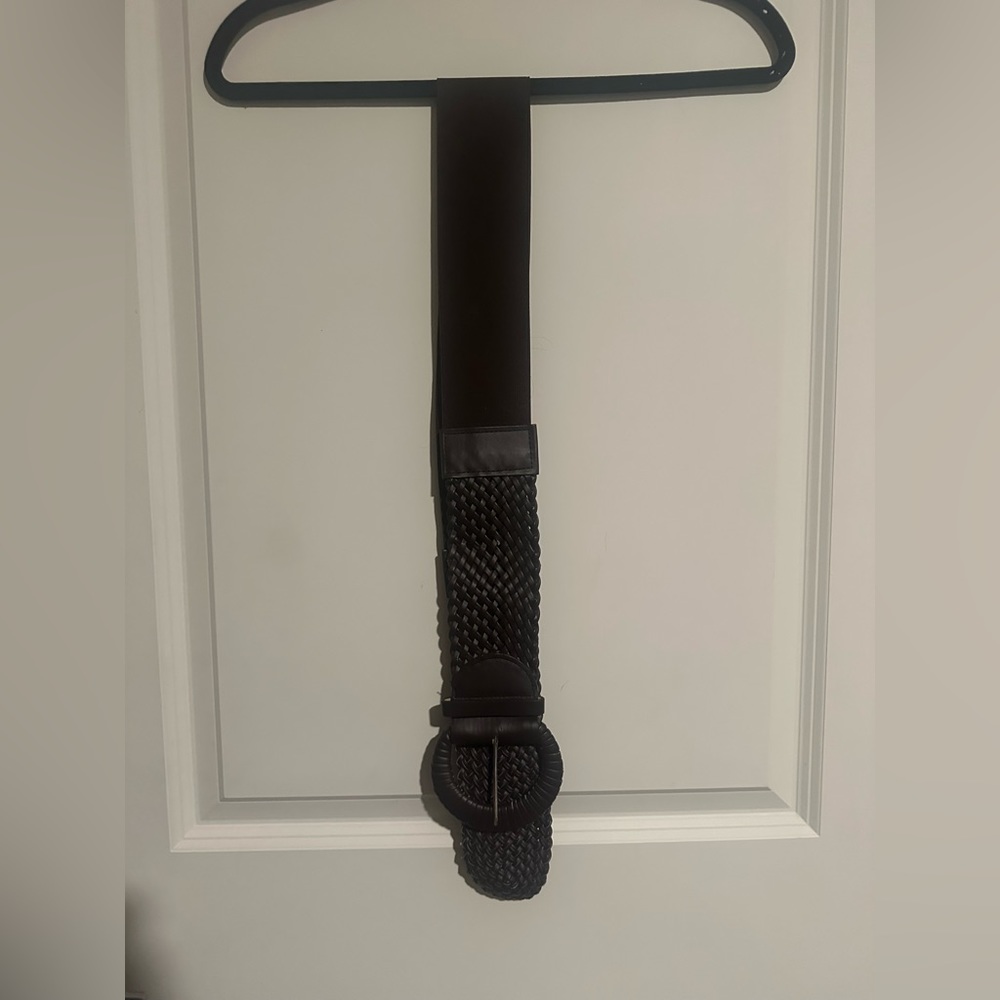 Brown braided belt!